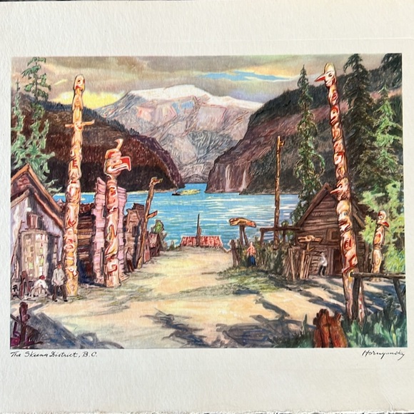 Nicholas Hornyansky Print - Totem Poles In The Skeena District - Picture 5 of 9
